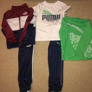 5T Boys Puma Outfits